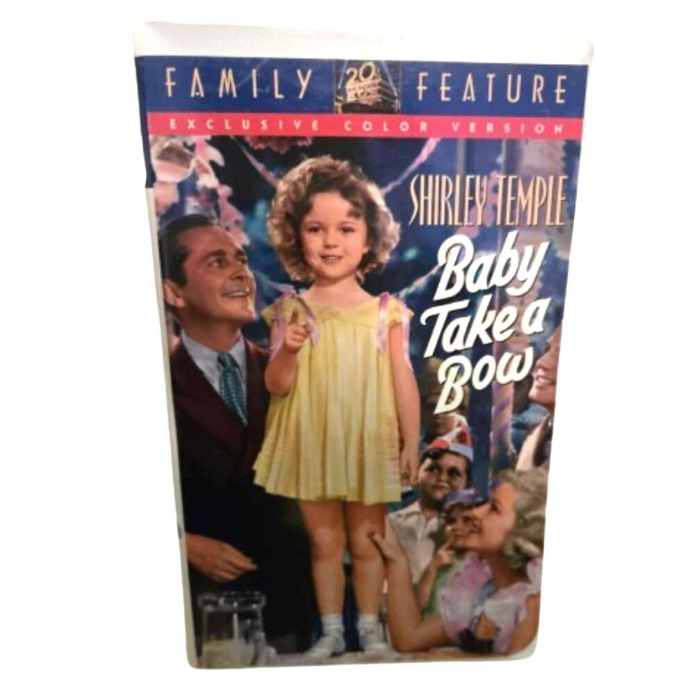 Baby Takes a Bow VHS 1934 Shirley Temple Classic Family Film